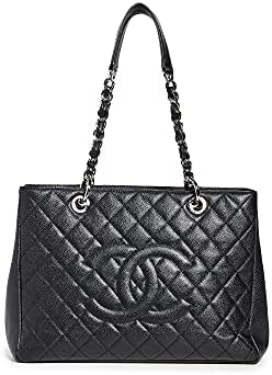 CHANEL Women’s Pre-Loved Grand Shopping Tote, Caviar
