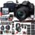 Canon EOS 90D DSLR Camera with 18-135mm Lens (3616C016) + 4K Monitor + Pro Headphones + Pro Mic + 2 x 64GB Memory Card + Case + Corel Photo Software + Pro Tripod + 3 x LPE6 Battery + More (Renewed)