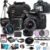 Canon EOS 2000D / Rebel T7 DSLR Camera w/EF-S 18-55mm F/3.5-5.6 Zoom Lens + 64GB Memory, Filters + Macro + 2X Lens, Case, Tripod, Flash, and More (36pc Bundle)