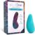 plusOne Mini Vibrator for Women – Made of Body-Safe Silicone, Fully Waterproof, USB Rechargeable – Personal Massager with 10 Vibration Settings, Teal