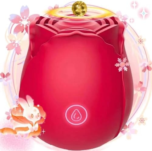 2024 Newly Roses Shape Sucker for Women Tools for Waterproof Adult New Year Gift Holiday Gifts Massag Red MF06