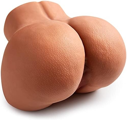 4.1LB Brown Pussy Ass Male Masturbator with Strong Suction 3D Channel, Soft Pocket Pussy Realistic Male Masturbator for Men Masturbation, Goyha Lifelike Male Sex Toy for Men Orgasm