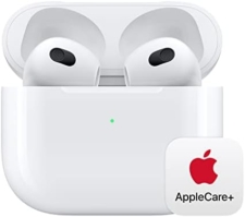 Apple AirPods (3rd Generation) Wireless Earbuds with Lightning Charging Case with AppleCare+ (2 Years)