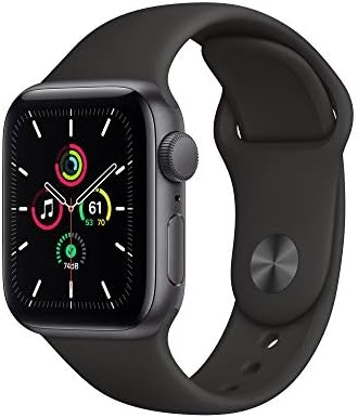 Apple Watch SE (GPS, 40mm) – Space Gray Aluminum Case with Black Sport Band