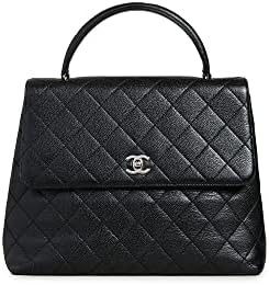 CHANEL Women’s Pre-Loved Classic Top Handle Flap Bag