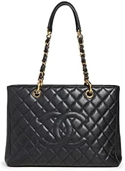 CHANEL Women’s Pre-Loved Grand Shopping Tote Caviar