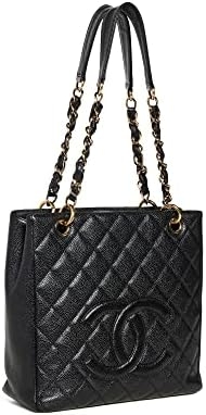 CHANEL Women’s Pre-Loved Petit Shopping Tote, Caviar