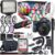 Canon EOS 6d Mark II DSLR Camera Premium Video Creator Kit w/Canon 24-105mm f/4L is II USM Lens + Sony Series Headphones + Video LED Light + 32gb Memory + Monopod + Accessory Bundle (Renewed)