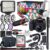 Canon EOS 80D DSLR Camera Premium Video Kit with Canon 18-55mm Lens + Sony Monitor Series Headphones + Video LED Light + 32gb Memory + Monopod + High End Accessory Bundle (Renewed)