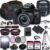 Canon EOS 850D (Rebel T8i) DSLR Camera w/EF-S 18-55mm f/3.5-5.6 III Lens + 2X 64GB Memory + Case + Filters + Tripod + More (35pc Bundle)