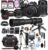 Canon EOS R50 Mirrorless Camera18-45mm and 55-210mm Lenses + 420-800mm Super Telephoto Lens + 128GB Memory, Flash, Spare Battery, Filters,Case, Tripod, and More (46pc Video Bundle)
