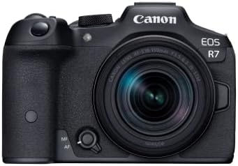 Canon EOS R7 RF-S18-150mm F3.5-6.3 IS STM Lens Kit, Mirrorless Vlogging Camera, 32.5 MP Image Quality, 4K 60p Video, DIGIC X Image Processor, Dual Pixel CMOS AF, Subject Detection, Content Creators