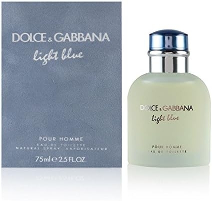 Dolce & Gabbana Light Blue Pour Homme Eau de Toilette Spray 2.5 Ounce