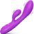 G Spot Rabbit Vibrator, Adult Toys for Clitoris G-spot Stimulation,Waterproof Dildo Vibrator with 10 Powerful Vibrations Dual Motor Stimulator Adult Sex Toys for Women or Couple Fun(Purple)