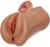 Goyha 3 In 1 Male Masturbator Realistic Pocket Pussy with Thick Labia Tight Anus and Vivid Face, Double-Ended Male Sex Toy Brown Skin for Men Masturbation, Male Maturbator Toy for Men Pleasure (brown)