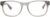 Gucci 0004O 004 Transparent Light Grey Plastic Square Eyeglasses 53mm