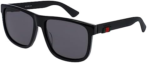 Gucci GG 0010 S- 001 BLACK/GREY Sunglasses,male, 58-16-145