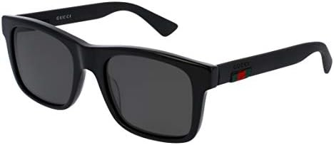 Gucci GG0008S Sunglasses 002 Black/Grey Polarized Lens 53mm