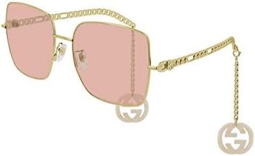 Gucci GG0724S Gold/Pink 61/18/135 women Sunglasses