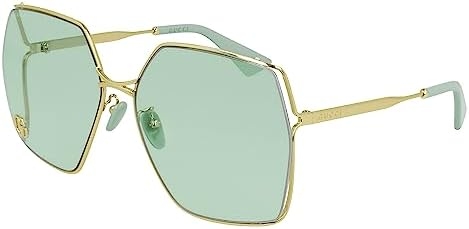 Gucci GG0817S Gold/Green 65/17/140 women Sunglasses
