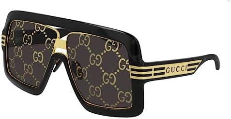 Gucci GG0900S Flat Top Mask Logo Lenses Sunglasses + Bundle with eSHADES Luxury Eyewear Kit