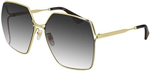 Gucci Grey Gradient Geometric Ladies Sunglasses GG0817S 001 65