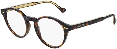 Gucci Pantos Eyeglasses GG0738O 002 Havana/Gold 48mm 738