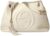 Gucci Womens Soho Leather Chain Straps Shoulder Handbag White Large