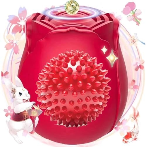 New 2024 Roses Shape Sucker for Women Stimulator 10 Modes Tools for Washable for Gifts for Women Birthday Gifts Red JF09