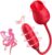 New Rose Sex Toy Dildo Vibrator – 3in1 Rose Sex Stimulator for Women with 9 Tongue Licking & Thrusting Dildo G Spot Vibrators, Adult Sex Toys Games Clitoral Nipple for Woman Man Couples Pleasure