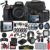 Nikon D5600 DSLR Camera with 18-140mm Lens (1577) + 4K Monitor + Pro Headphones + Pro Mic + 2 x 64GB Memory Card + Case + Corel Photo Software + Pro Tripod + 3 x EN-EL14 A Battery + More (Renewed)