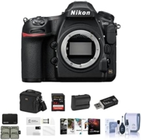 Nikon D850 DSLR Camera – Bundle with 64GB SDXC U3 Card, Camera Case, Spare Battery, Cleaning Kit, Memory Wallet, Card Reader, Glass Screen Protector, PC Software Package