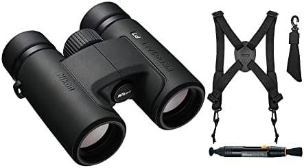 Nikon Prostaff P7 8X30 Binoculars Bundle with Harness and Lens Pen Cleaning System (3 Items)