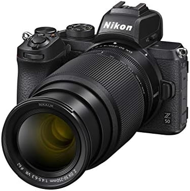 Nikon Z50 + Z DX 16-50mm + Z DX 50-250mm Mirrorless Camera Kit (209-point Hybrid AF, High Speed Image Processing, 4K UHD Movies, High Resolution LCD Monitor) VOA050K002