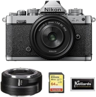 Nikon ZFC Mirrorless Camera with 28mm Lens (1673) Bundle with Nikon FTZ II Mount Adapter, 64GB Extreme Memory Card, and 5-Pack Wipes