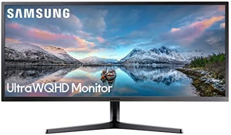 SAMSUNG 34-Inch SJ55W Ultrawide Gaming Monitor (LS34J550WQNXZA) – 75Hz Refresh, WQHD Computer Monitor, 3440 x 1440p Resolution, 4ms Response, FreeSync, Split Screen, HDMI, Black