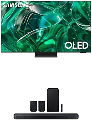 SAMSUNG 77-Inch Class OLED 4K S95C Series, Quantum HDR, Dolby Atmos, (QN77S95CAFXZA, 2023 Model) HW-Q990C 11.1.4ch Soundbar w/Wireless Dolby Audio, Rear Speakers (Newest Model)