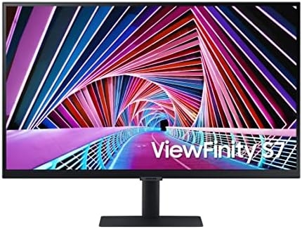 SAMSUNG Business S70A Series 27 Inch Viewfinity 4K UHD 3840×2160 Computer Monitor, IPS HDR10, Pivot Stand, DisplayPort, HDMI, Headphone (S27A704NWN), Black