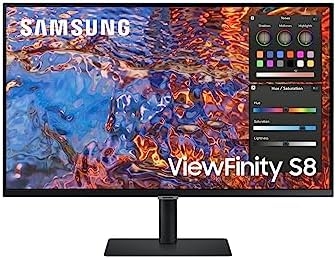 SAMSUNG Computer Monitor 68.6 Cm (27″) 3840 X 2160 Pixels 4K, W128303085 ((27) 3840 X 2160 Pixels 4K Ultra Hd Led Black)