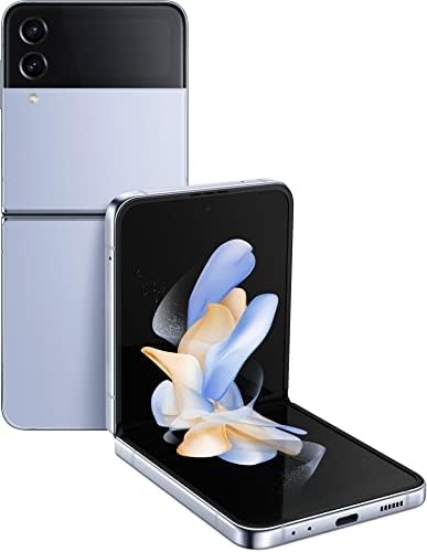 SAMSUNG Galaxy Z Flip4 5G 256GB 8GB RAM Factory Unlocked (GSM Only | No CDMA – not Compatible with Verizon/Sprint) – Blue