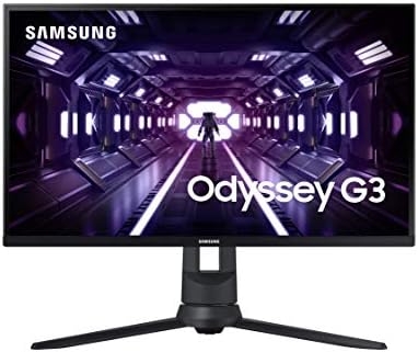 SAMSUNG Odyssey G3 Series 27-Inch FHD 1080p Gaming Monitor, 144Hz, 1ms, 3-Sided Border-Less, VESA Compatible, Height Adjustable Stand, FreeSync Premium (LF27G35TFWNXZA)