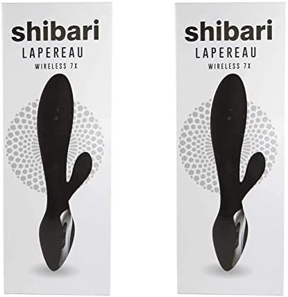 SHIBARI Lapereau Wireless Rabbit Vibrator, 7X, Black (Pack of 2)