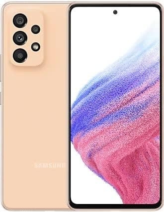 Samsung Galaxy A53 5G Dual A5360 ROM 256GB 8GB RAM Factory Unlocked (GSM Only | No CDMA – not Compatible with Verizon/Sprint) Mobile Cell Phone – Peach