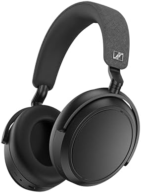 Sennheiser Consumer Audio Momentum 4 Wireless Headphones – Bluetooth Headset for Crystal-Clear Calls with Adaptive Noise Cancellation, 60h Battery Life, Lightweight Folding Design – Black )