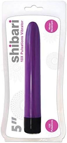 Shibari Classic Bullet Vibrator, 5 Inch Adult Sex Toy for Women, Sensual Vibrating Clitoral G-Spot Prostate Massager Made of Smooth ABS Plastic, Easy to Use, Quiet, Wireless, Water Resistant (Purple)