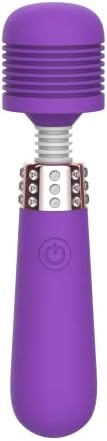 Shibari Mini Vibrator, Adult Sex Toy Pocket Size Vibrating Wand, Clitoral Stimulator, Waterproof, Quiet, Discreet, Powerful Vibration, Personal Clitoris Massager, 10 Speed Vibrator for Women (Purple)