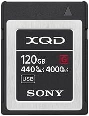Sony 120GB (128GB pre Format) 5X Tough XQD Flash Memory Card – High Speed G Series (Read 440MB/s and Write 400MB/s) – QDG120F