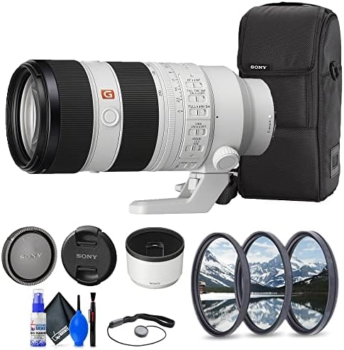 Sony FE 70-200mm f/2.8 GM OSS II Lens (SEL70200GM2) + Filter Kit + Cap Keeper + Cleaning Kit (Renewed)