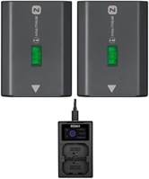Sony NPFZ100 Z-Series Rechargeable Camera Battery (Two-Pack) Bundle with Dual Charger (3 Items)