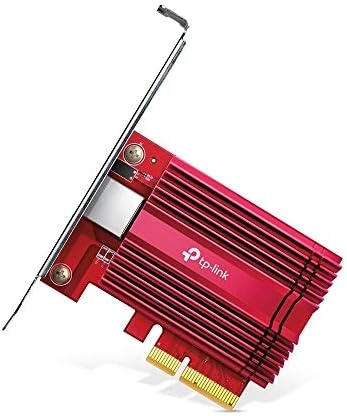 TP-Link 10GB PCIe Network Card (TX401)-PCIe to 10 Gigabit Ethernet Network Adapter,Supports Windows 11/10/8.1/8/7, Windows Servers 2019/2016/2012 R2, and Linux, Including a CAT6A Ethernet Cable